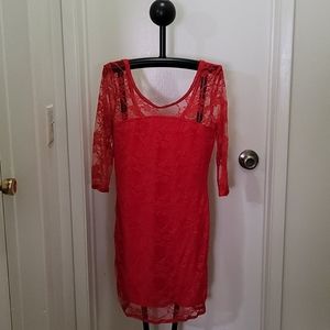 *Never worn* Red lace dress